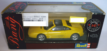 Bang Revell 48002 Ferrari 348 ts Targa Straßenversion gelb 1:43