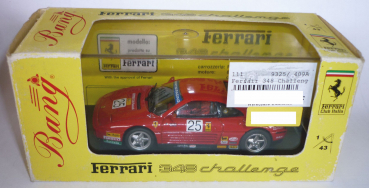 Bang 9325 Ferrari 348 tb Challenge Ferrari Challenge 1993 Piero Gobbi #25 1:43
