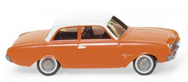 Wiking 020001 Ford 17M 1960 - 1964 orange mit weißem Dach 1:87 Spur H0