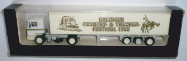 r+h modellauto MAN F90 Koffersattelzug weiß "Balinger Country- & Trucker-Festival 1992" 1:87 Spur H0